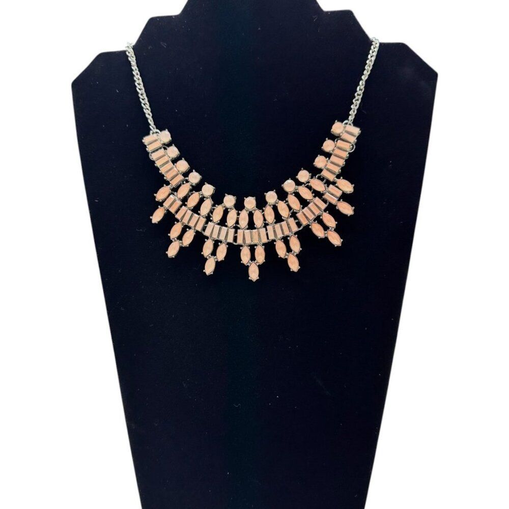Pink Bejeweled Necklace